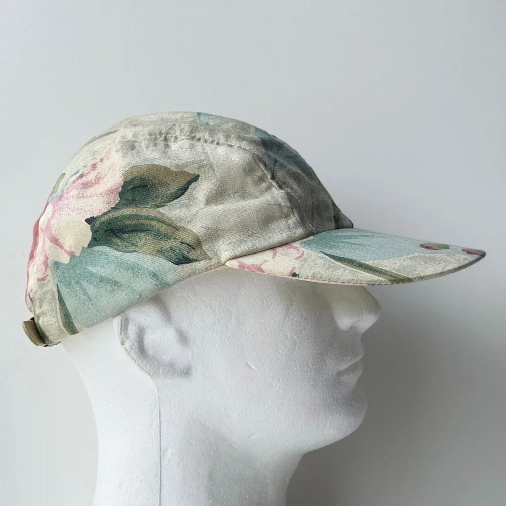 Vintage EMI Floral Panel Hat OSFA Strapback 80s Outdoor Boulder Colorado